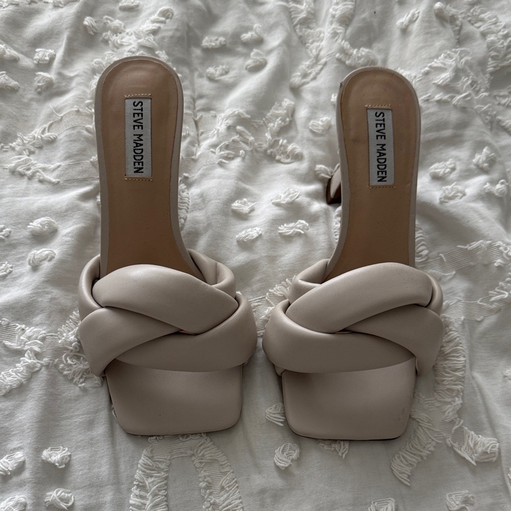 Steve Madden Women's Tan Braided Mules